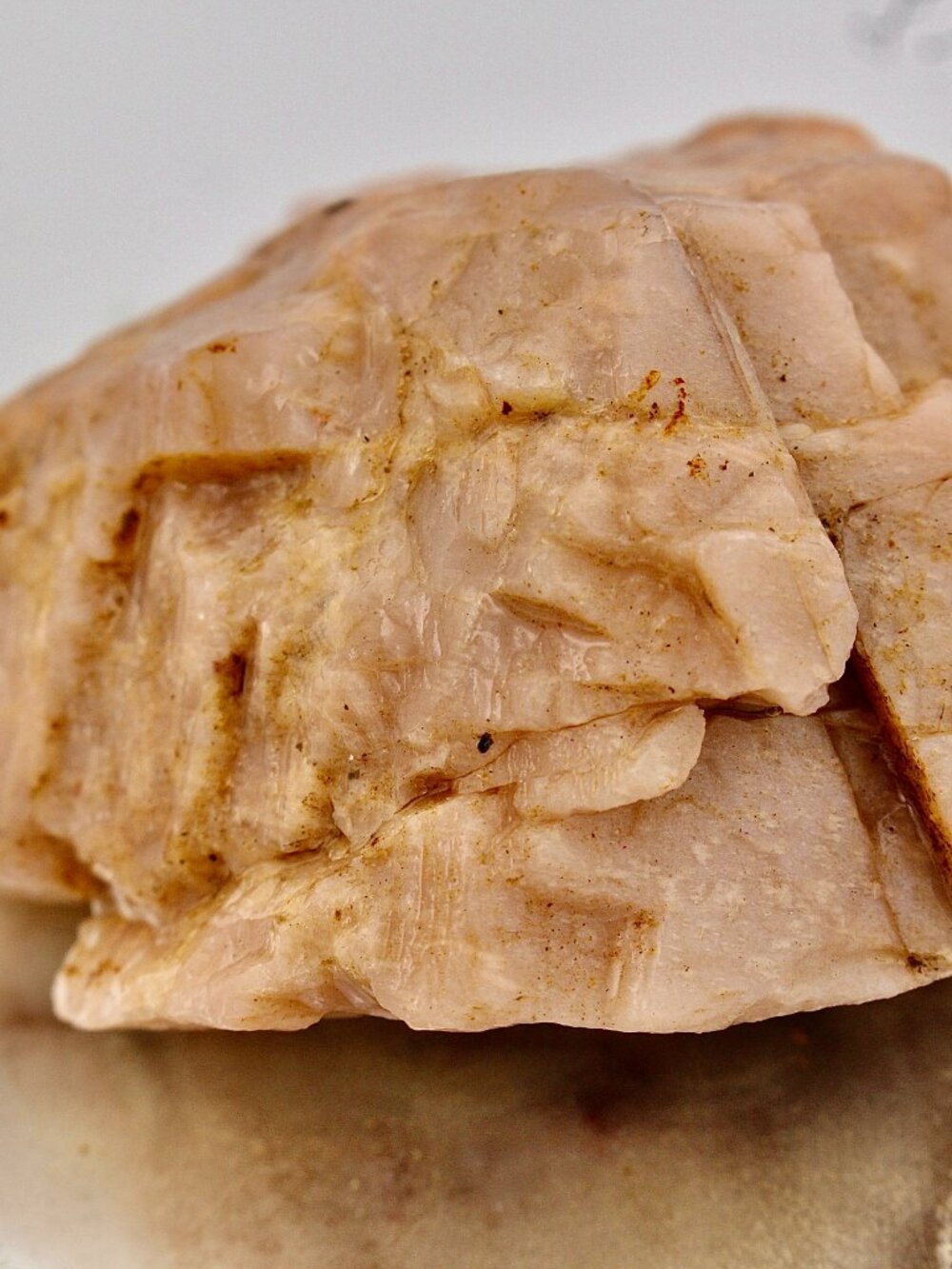 Peach Moonstone Flash Raw Rough Stone Crystal Natural Rock Gem Healing 101g